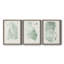 Verdure Ferns IV - ensemble de 3 peintures sur toile encadrées-1874670306-1874670305