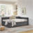Full Size Upholstered Tufted Bed Frame With Two Drawers, Sofa Bed Frame With Comfortable Backrest And Armrests, Velvet-167982136