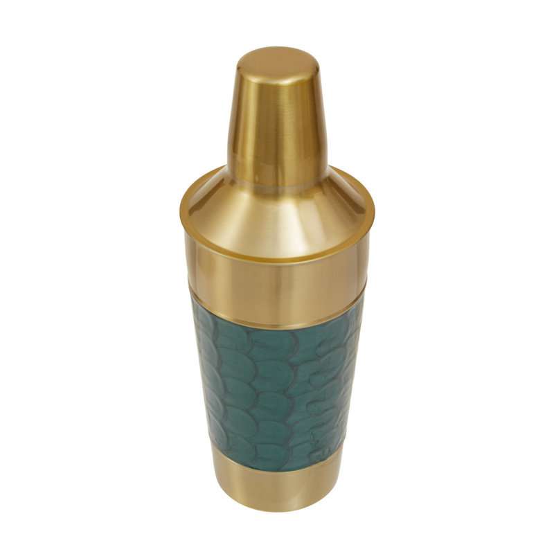 Lukens Stainless Steel Ashtray, Green