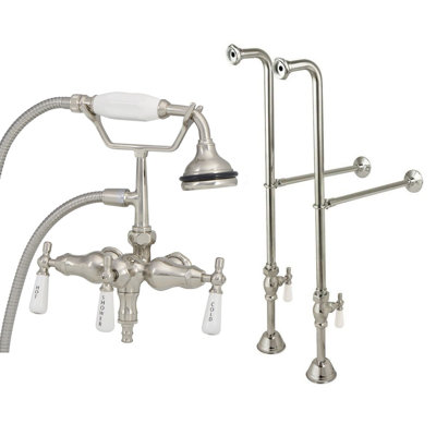 Floor Tub Spout with Diverter