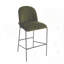 Ensemble de 2 tabourets de bar rembourrés d'intérieur en métal-1839160624