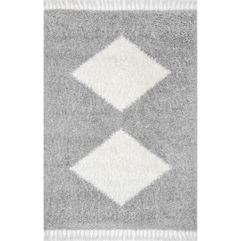 Tapis carré gris Herald, Rectangle 5 pi 3 po x 7 pi 7 po