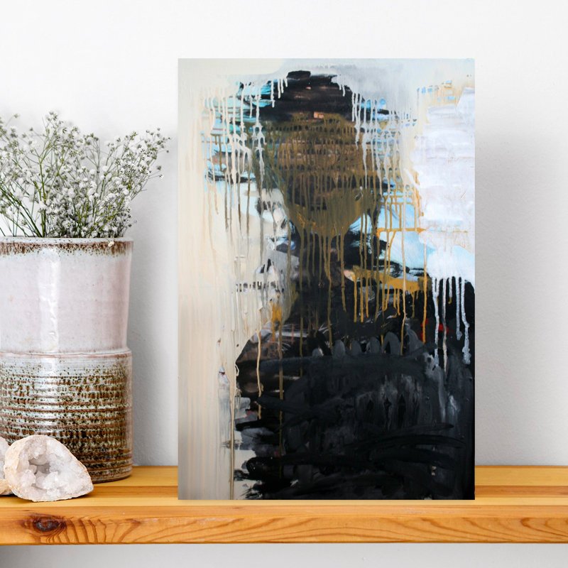 Art contemporain, art abstrait, H 18 po x l 12 po