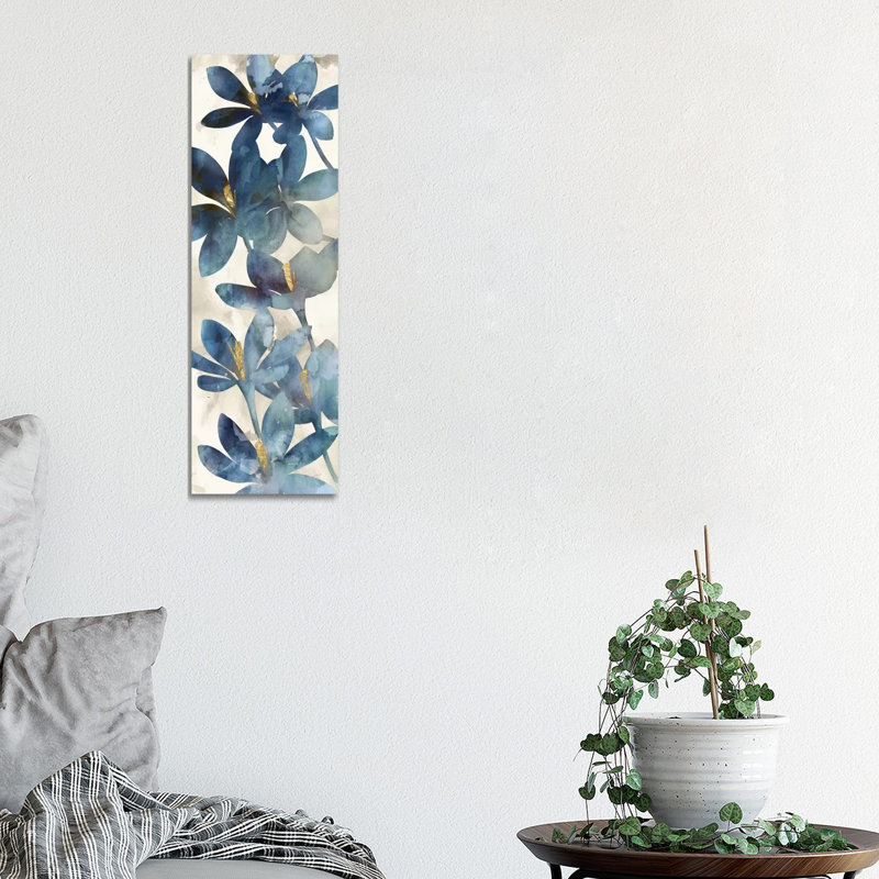 Indigo Veranda I by Edward Selkirk - Wrapped Canvas Panoramic Painting, 30.48 cm H x 91.44 cm W x 1.91 cm D