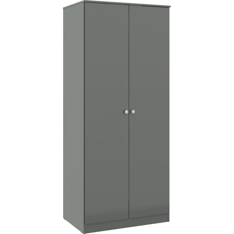 Sydnea 2 Door Wardrobe, Grey