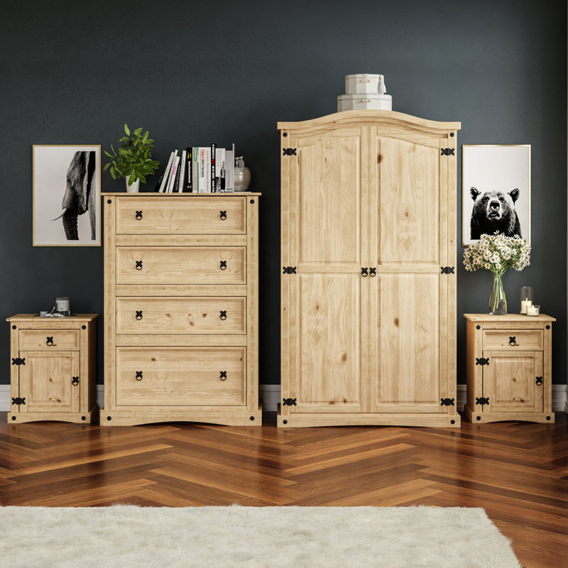 Harold Solid Wood Piece Bedroom Set