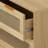 31.50"3-Drawers Rattan Storage Cabinet Chest
