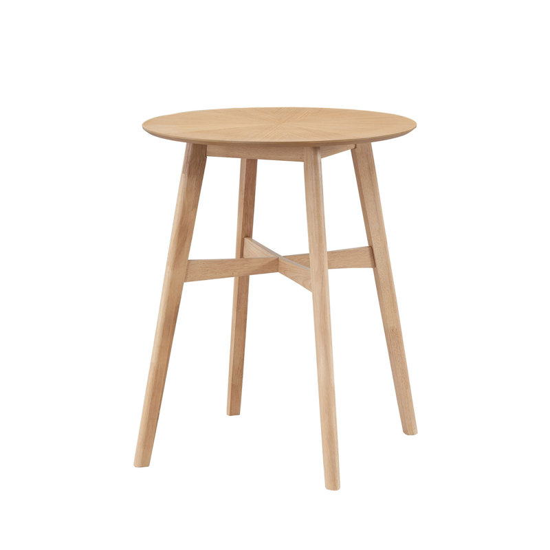 Table de bar ronde surdimensionnée de 31,5 pouces, table de salle à manger en bois à haut plateau de cuisine pour pub, salon, restaurant, bar à cocktails
