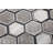 3" x 3" Metal Honeycomb Mosaic Tile