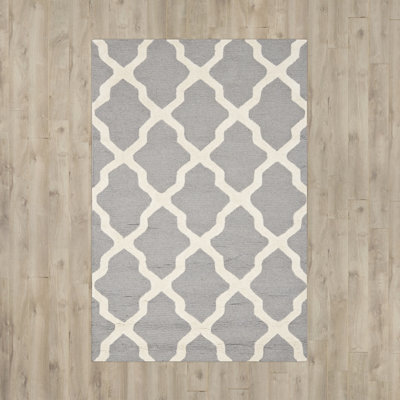 Darbonne Geometric Wool Hand Woven Area Rug