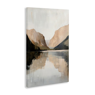 «Mountains Reflecting Rustic Lake», conception par Petal Prints Design