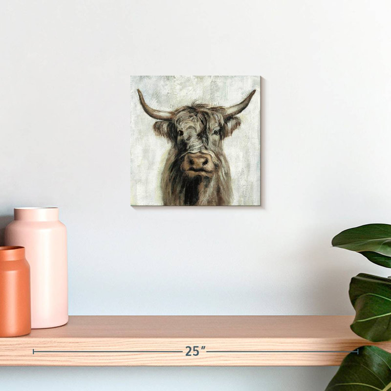 Brun vache Brampt Highland, H 10 pi x l 10 pi