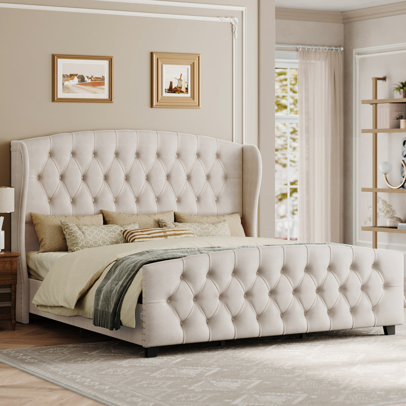 Rittman Upholstered Platform Bed Frame Size, King