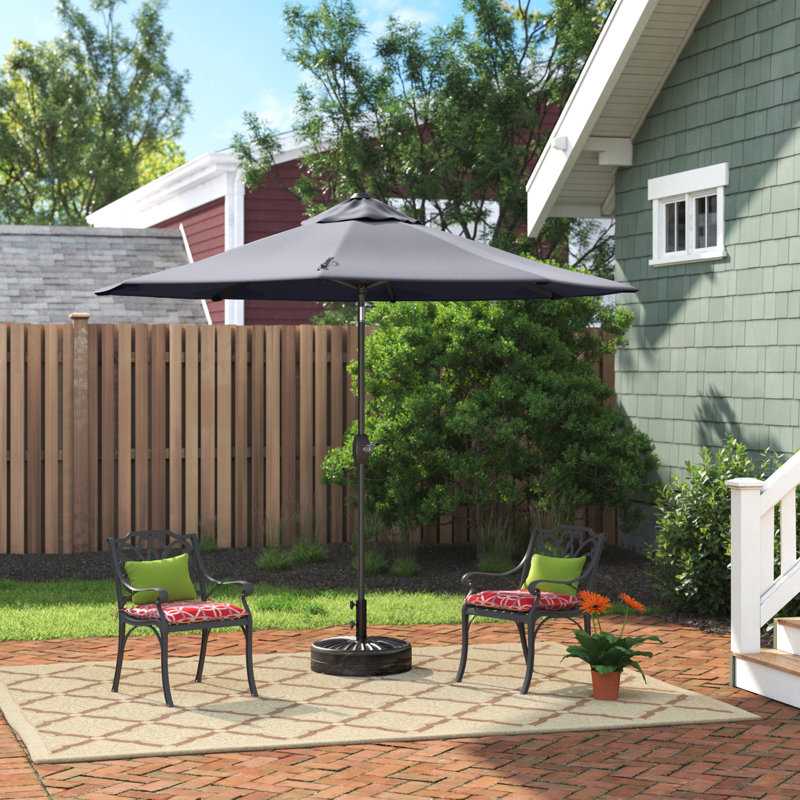Parasol de marché 108 "Pierpoint, Bronze, Gris