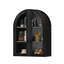 Châtelier mural arqué avec portes en verre trempé et étagère réglable-542411945
