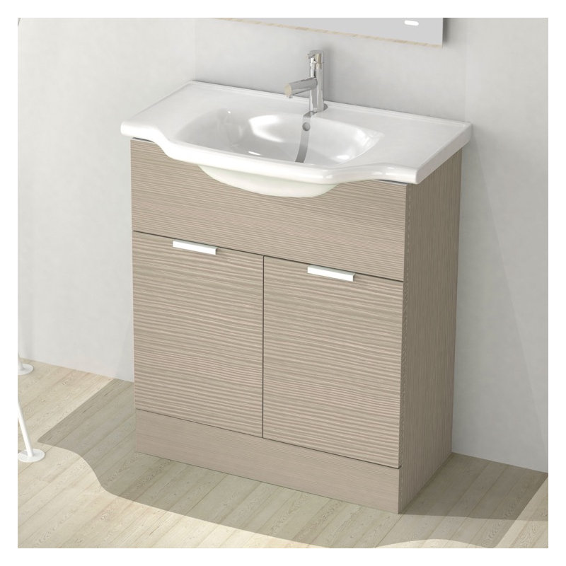 Ensemble de meuble-lavabo simple 32 "New Classic, Mélèze Canapa