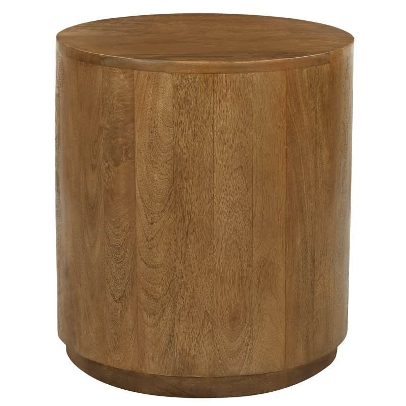 Kopsho Round Side Table In Spice Tan