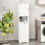Élégant trieur de linge blanc - un compartiment, armoire de porte, E1, peinture, charge de 60 lb, double rangement, armoire de processus d'assemblage facile avec porte, capacité de poids, économie d'espace, rapidement et facilement