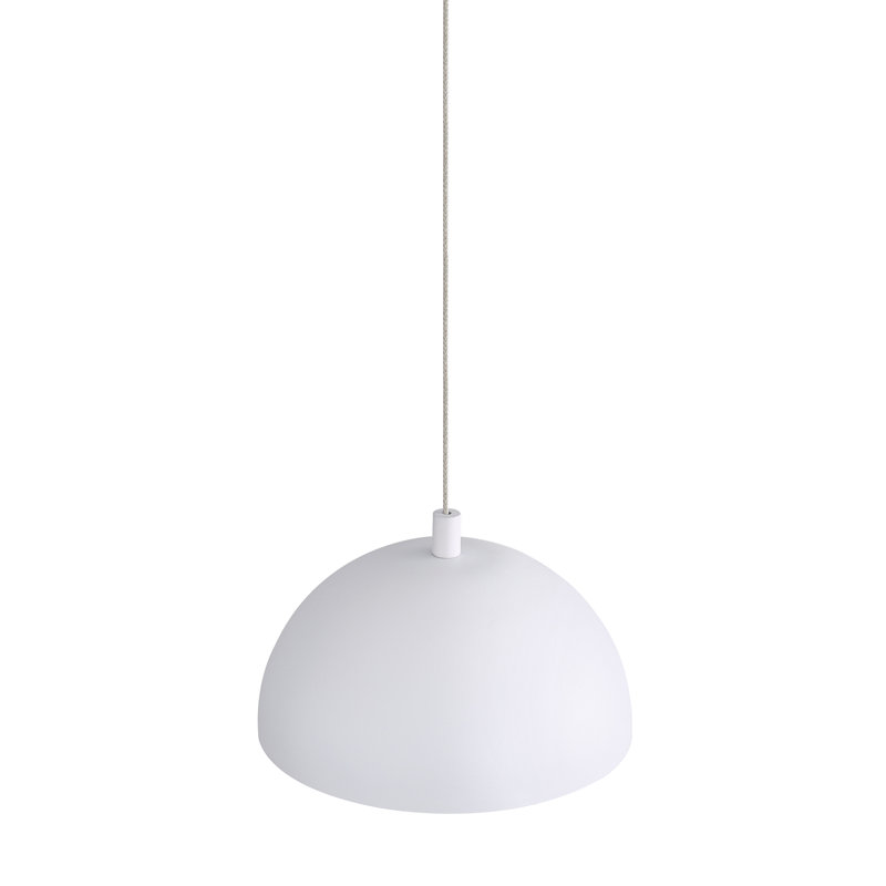 Luminaire suspendu DEL Solsken avec cuivre vieilli, H 17 po x l 11,75 po x P 11,75 po, Blanc sable, 20 W