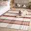 Kilim rayé 902 tissé à la main 80% laine; Tapis 20% coton écossais-114659670