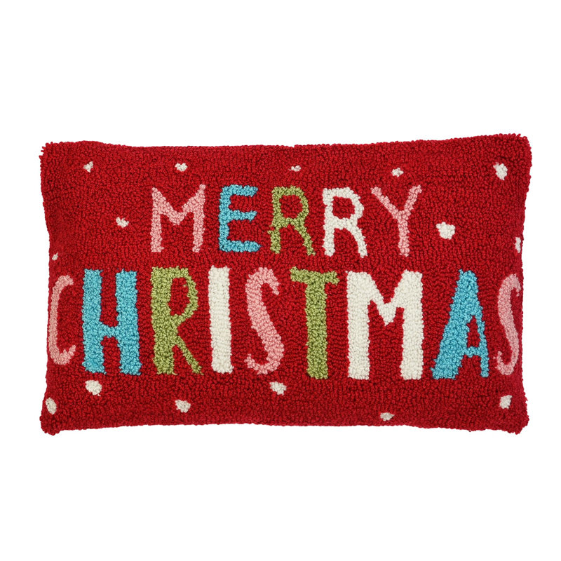 Merry Christmas Hook Cushion