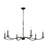 Chapman & Myers Ifiye Dining Room Chandelier In Aged Iron Finish-893107678-893107677