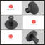 Paquet de 10 boutons d'armoire - quincaillerie en alliage de zinc de qualité supérieure, conception de champignon pour commode de tiroir de cuisine-113903422