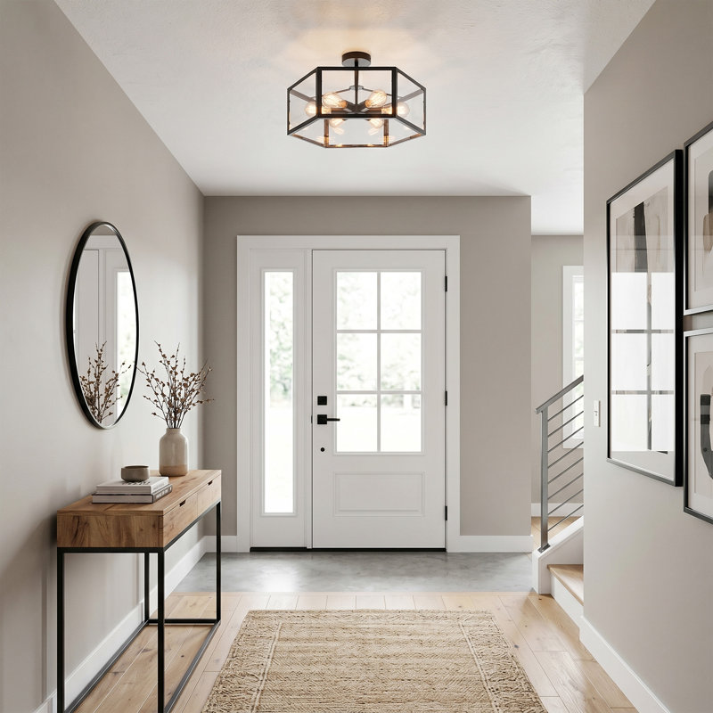 6-light Modern Semi Flush Mount