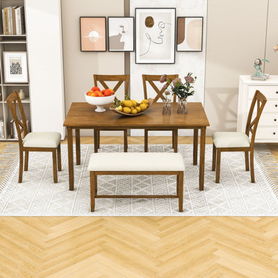 Deshana 6 - Person Four Leg Dining Set
