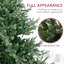 Arbre de Noël artificiel 7,5 pi avec 1288 branches, ouverture automatique, base en acier, forme large, branches faciles à façonner-1984477569-1984477571
