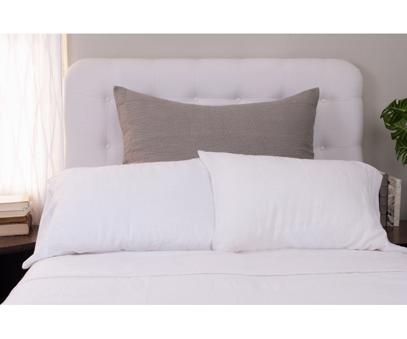 Taie décorative en coton Olora - Euro néerlandais, Gris