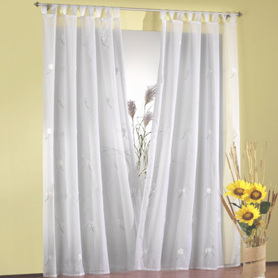 Gardine halbtransparent