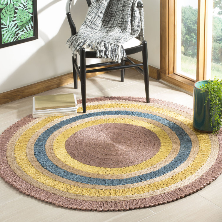 Jacques Natural Fiber Hand Woven Jute Geometric Rug