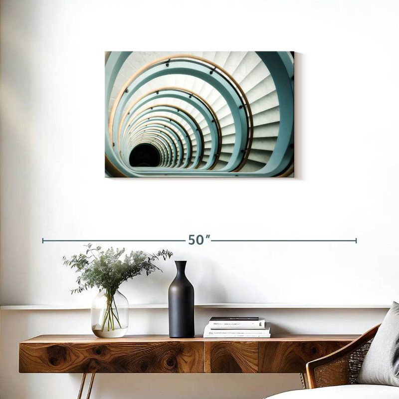Long escalier, H 20 po x l 30 po