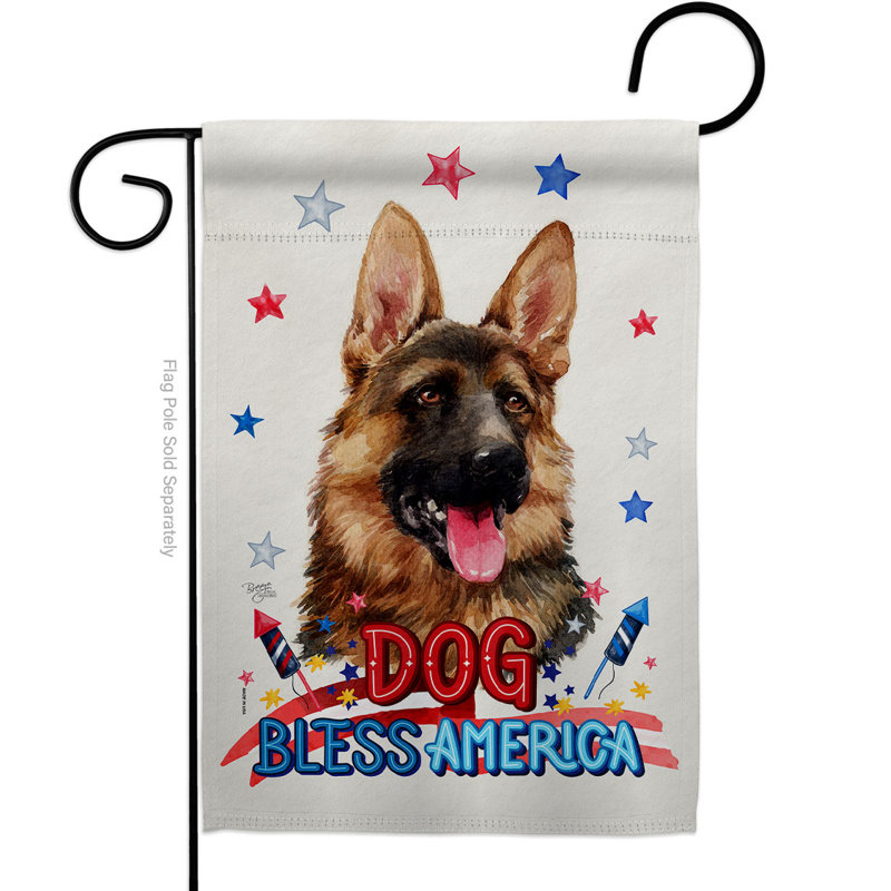Drapeau de jardin en polyester 2 côtés 18,5 x 13 po