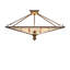 30" Square Prairie Mission Inverted Semi-Flushmount
