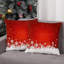 Ensemble de 2 housses de coussin décoratives de Noël en velours
