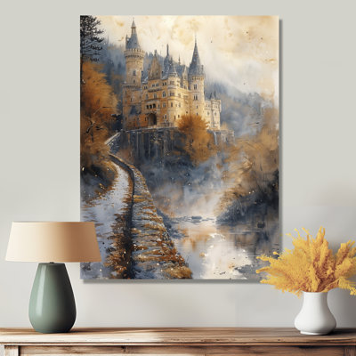 Décoration murale chateau campagne anglaise en automne II - Châteaux