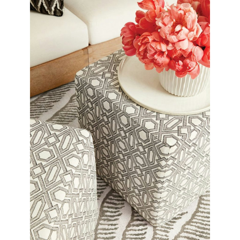 Rippling Hand Knotted Abstract Area Rug in Tin, Rectangle 10' x 14'