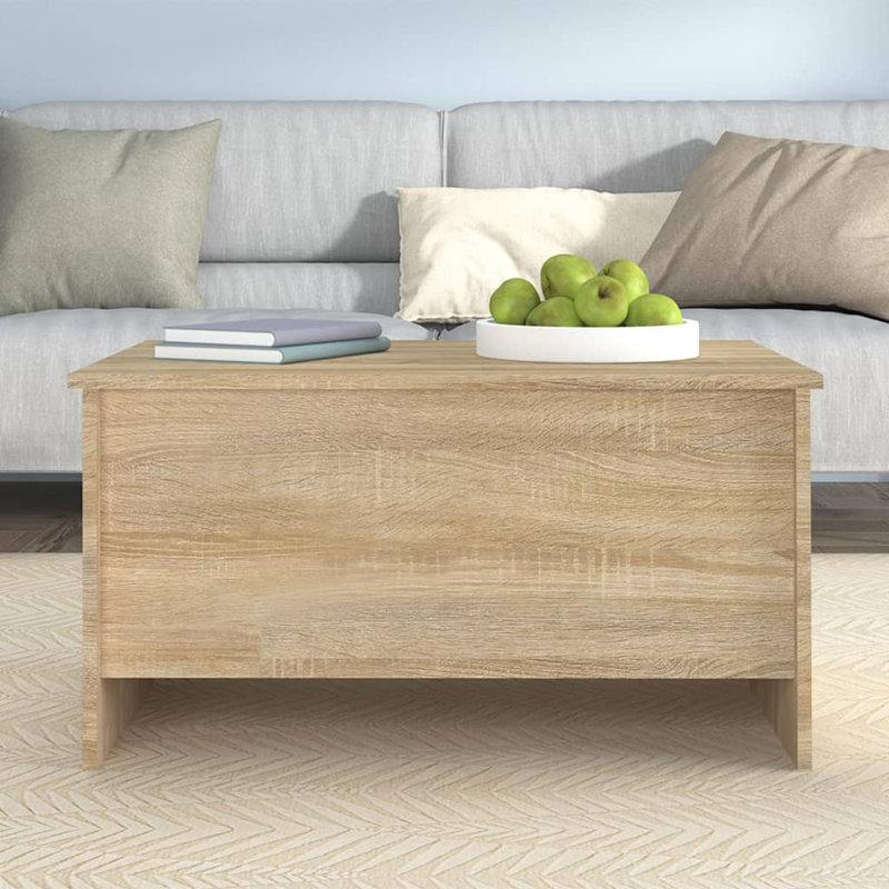 Table basse avec plateau d'appoint et table d'appoint, Beige, H 16,3 po x l 31,5 po x P 21,9 po