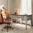 Modern Farmhouse Writing Desk With Storage & Built-In Power