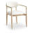 Eligah Vegan Leather Upholstered Dining Arm Chair-6766387-6766377