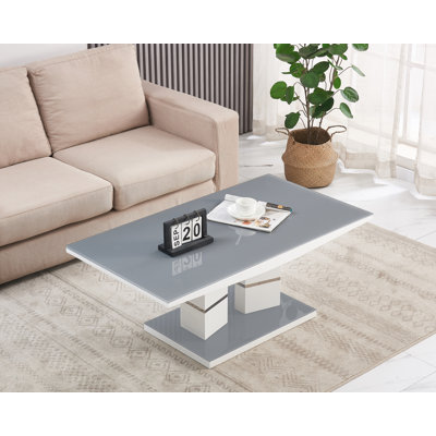 Ivy Bronx Shellman Pedestal Coffee Table
