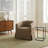 Upholstered Swivel Barrel Chair-806823568