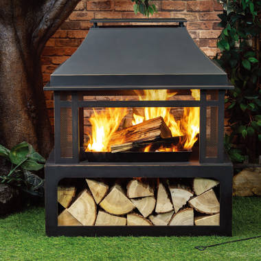 Pleasant Hearth 2,500 sq. ft. Pedestal Wood Burning Stove with Stainless  Steel Ash Lip HWS-2200 - The Home Depot