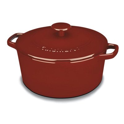 Cocotte ronde en fonte émaillée classique avec couvercle Cuisinart Chef