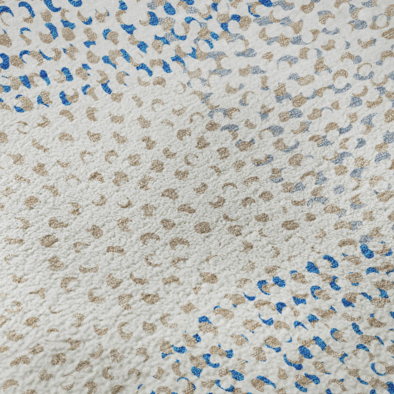 Red Round Synthetic Non-Slip Washable Rug 46"