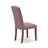 5 Piece Kitchen Table & Chairs Set Includes a Rectangle Dining Table and 4 Dahlia Linen Fabric Parson Dining Room Chairs, Mahogany-1008641063-1008641062-960256025