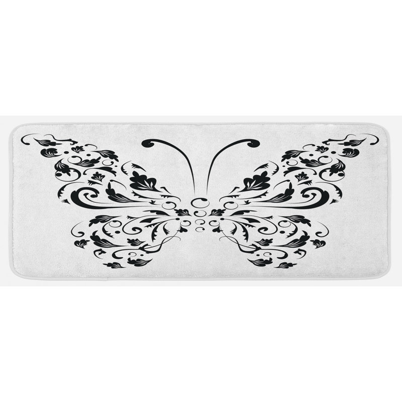 Tapis de cuisine papillon