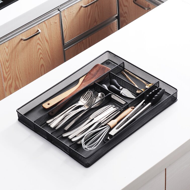 5-Compartment Silverware Drawer Organizer, 14 x 10-1/4 x 2